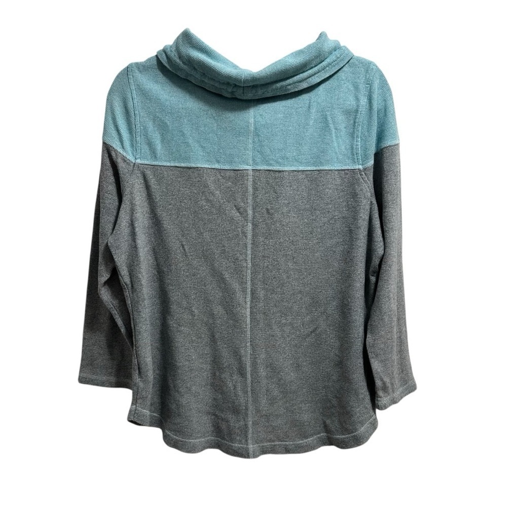 Talbots beachy coastal spring color block cowl neck pullover leisurewear top - Picture 8 of 10